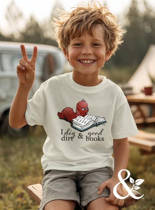 I Dig Dirt & Good Books T-Shirt | Dirt & Devotion