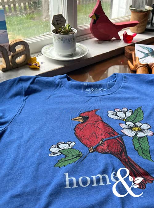 Cardinal Forever Home T-Shirt | Dirt & Devotion